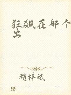 狂飙在哪个台播出封面