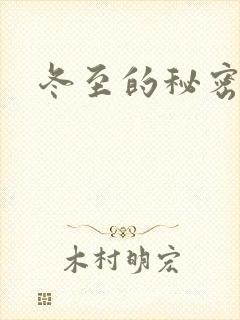 冬至的秘密封面