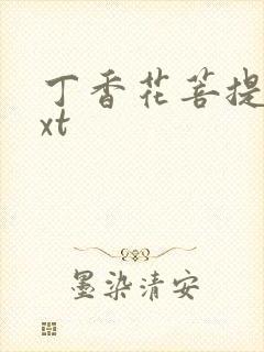 丁香花菩提树txt封面