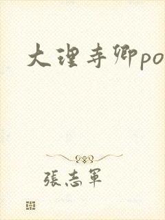 大理寺卿po封面