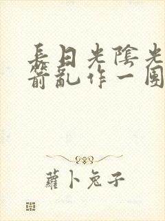长日光阴光阴似箭乱作一团笔趣阁封面