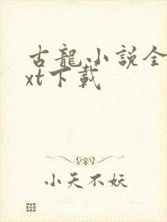 古龙小说全集txt下载封面