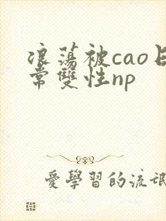 浪荡被cao日常双性np