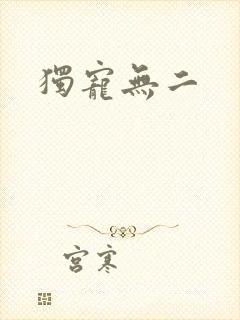 独宠无二封面