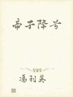 帝子降兮封面