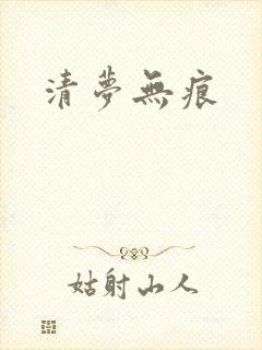清梦无痕封面