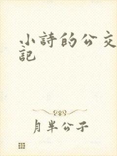 小诗的公交车日记