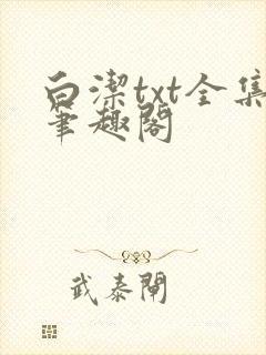 白洁txt全集笔趣阁