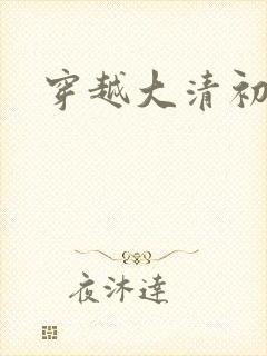 穿越大清初年