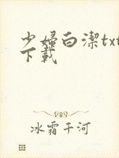 少妇白洁txt下载