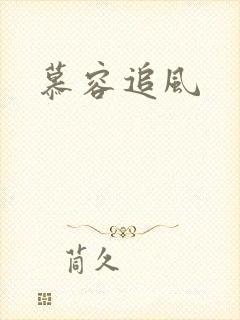 慕容追风封面