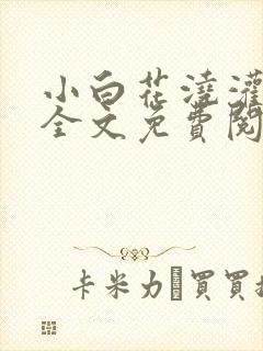 小白花浇灌日常全文免费阅读