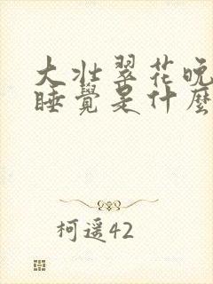 大壮翠花晚上不睡觉是什么电视剧