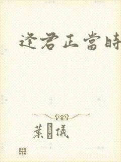 逢君正当时
