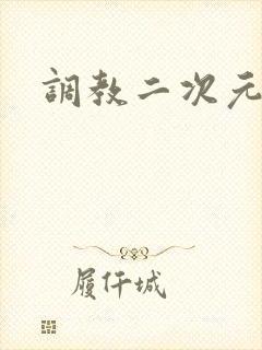 调教二次元封面