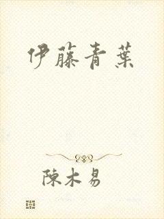 伊藤青叶封面