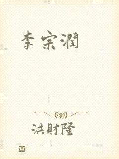 李宗润封面