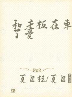和老板在车里做了爱