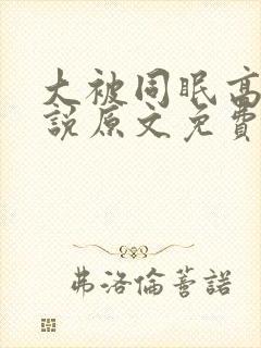 大被同眠高粱小说原文免费阅读