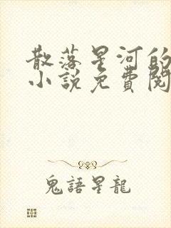 散落星河的记忆小说免费阅读全文封面