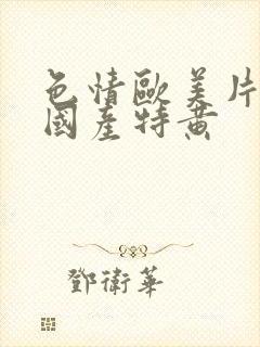 色情欧美片午夜国产特黄