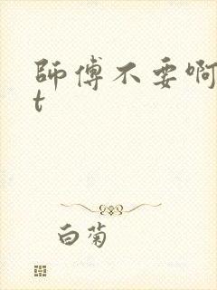 师傅不要啊txt