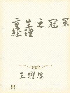 重生之冠军篮球经理封面