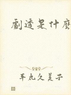 剧透是什么意思