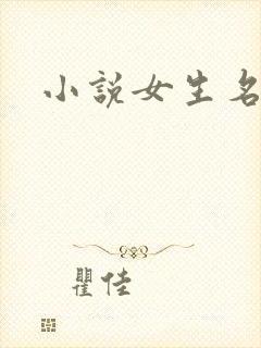 小说女生名字