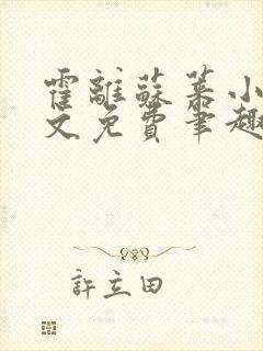 霍离苏莱小说全文免费笔趣阁封面