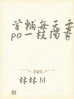 首辅每天要不够po一枝独秀全文
