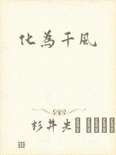 化为千风封面