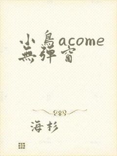 小鸟acome无弹窗封面