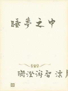 睡梦之中封面