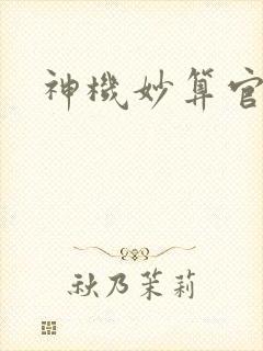 神机妙算官网封面