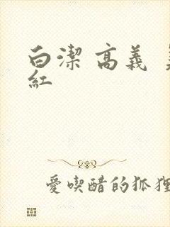 白洁 高义 美红封面