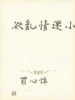 欲乱情迷小说