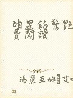明星的惊艳史免费阅读
