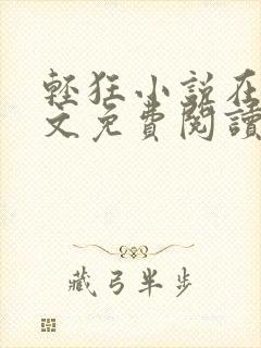 轻狂小说在线全文免费阅读