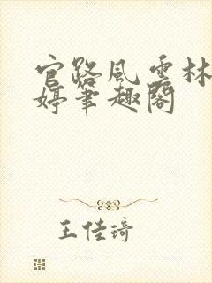 官路风云林海姜婷笔趣阁
