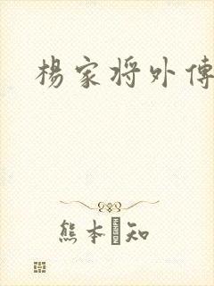 杨家将外传