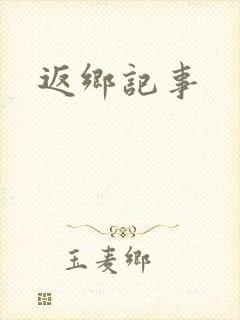 返乡记事封面