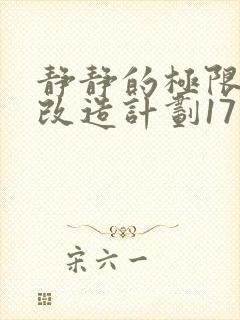 静静的极限自我改造计划17