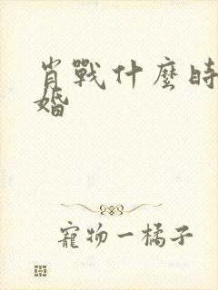 肖战什么时候结婚封面
