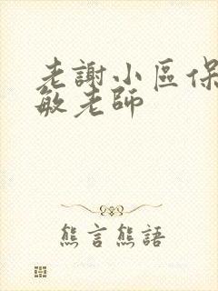 老谢小区保安赵敏老师