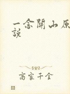 一念关山原著小说