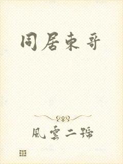 同居东哥封面