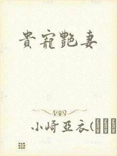 贵宠艳妻封面