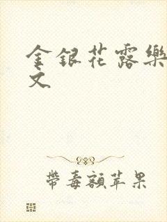 金银花露乐可全文封面