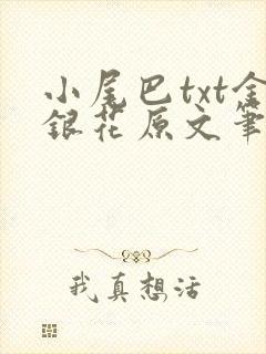 小尾巴txt金银花原文笔趣阁在线阅读封面